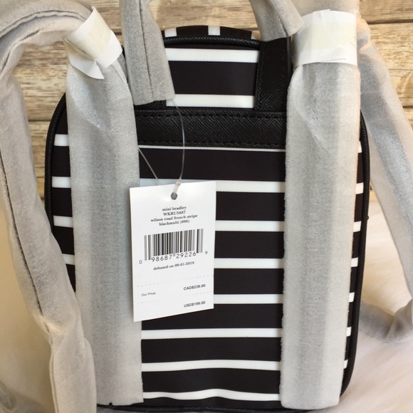 Kate spade mini Bradley Wilson stripe backpack bag - Picture 5 of 8
